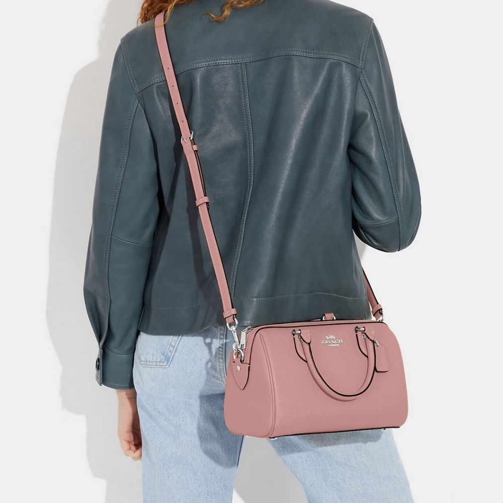 New! 🩷Rowan Satchel in Silver/Light Pink 🩷 *Ready to Ship* (Only 1 left) - Picture 2 of 7